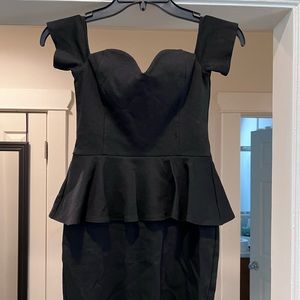 Nasty Gal - off the shoulder, bodycon, peplum, mini dress